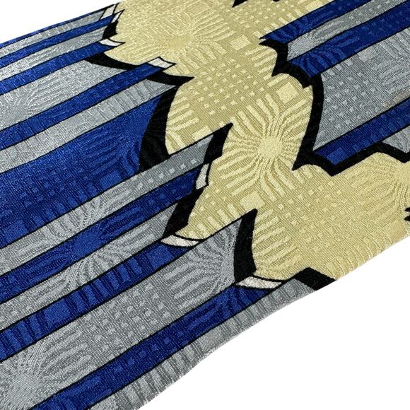 Mulberry Neckwear Ziggurat USA 100% Silk Geometric Classic Mens Neck Tie - Picture 7 of 10